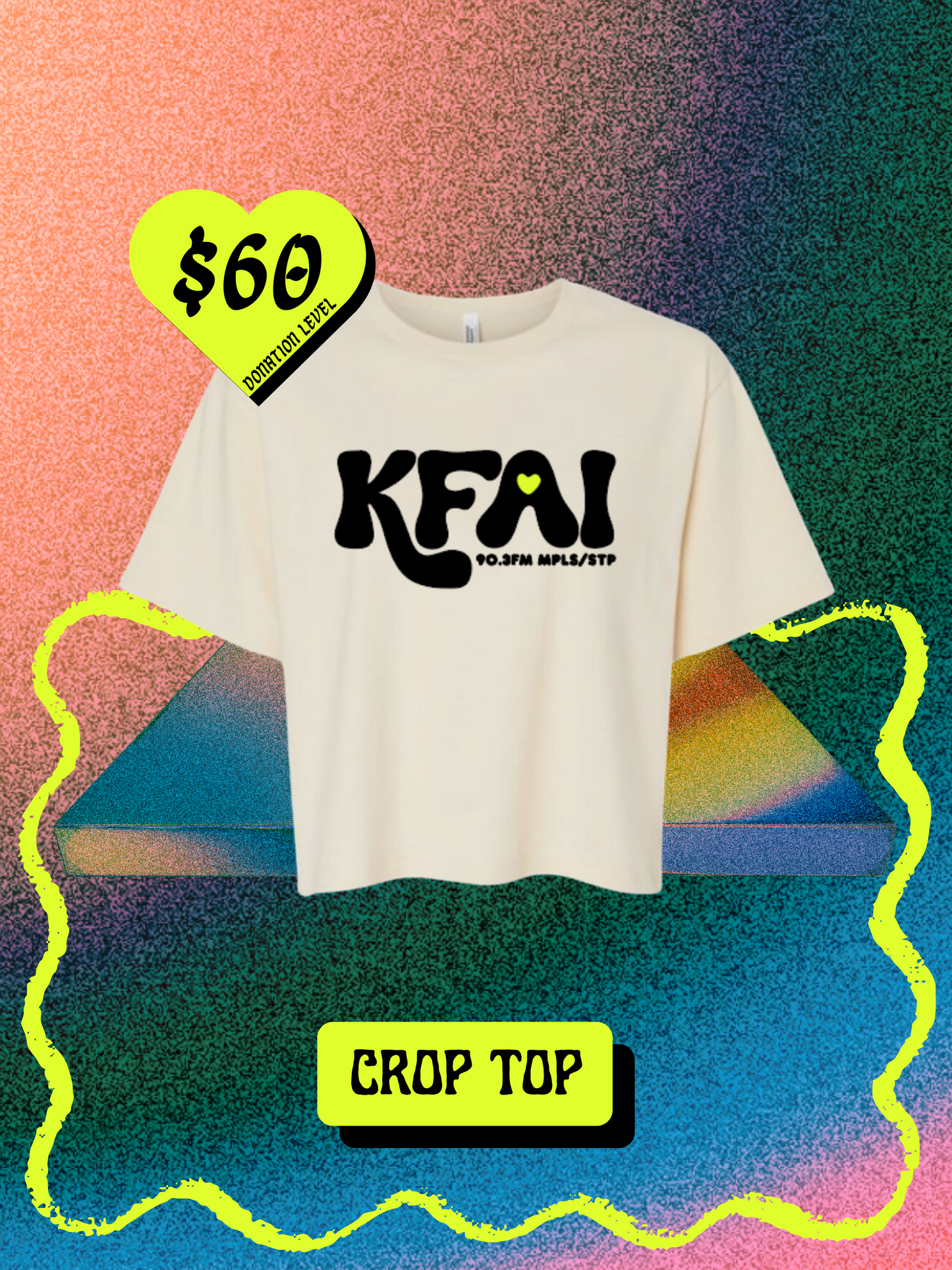 With Love - Crop Tee