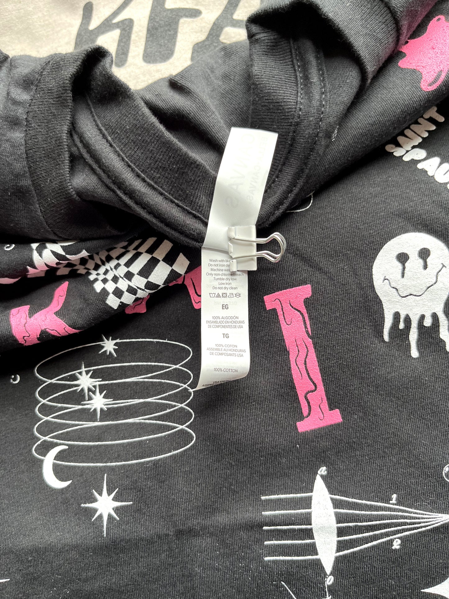 Close of tag: 4.5 oz. 100% combed ringspun cotton fine jersey