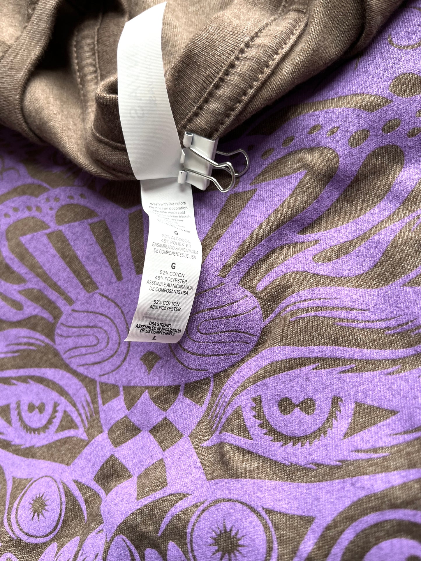 Ojos Psicodélicos Tee - Brown/Lilac